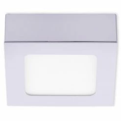 LED-Deckenleuchte - silber - eckig - 1-flammig