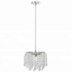 Pendelleuchte - Kristallbehang - Kunststoff