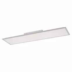 LED-Deckenleuchte - weiß-silber - mit Fernbedienung