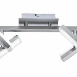 LED-Deckenstrahler - stahlfarben - 4-flammig