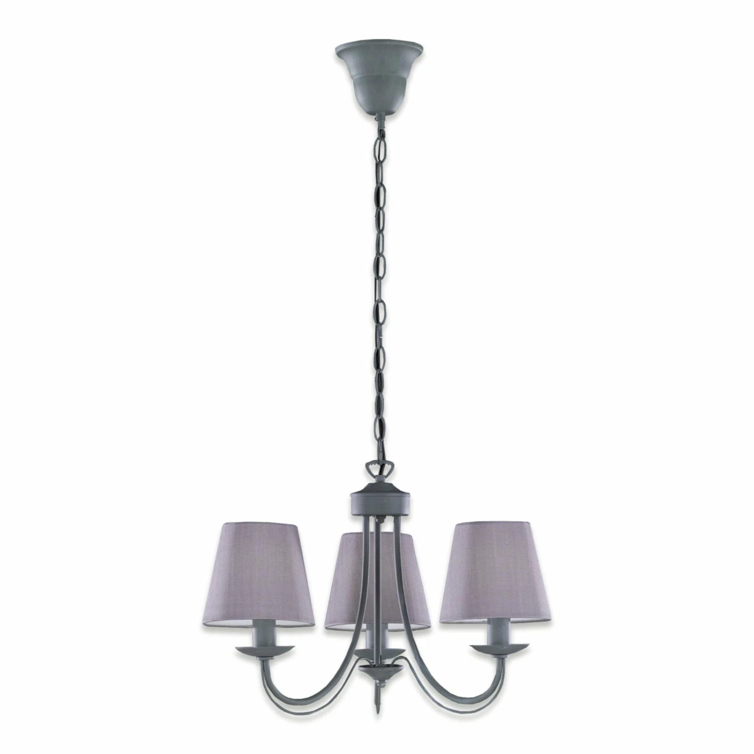 Pendelleuchte - grau - 3-flammig