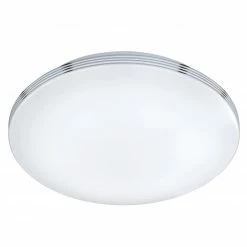 LED-Deckenleuchte - weiß-chrom - Ø 35 cm