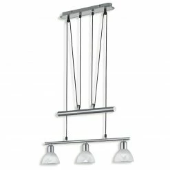 LED-Pendelleuchte - Nickel matt - 3-flammig