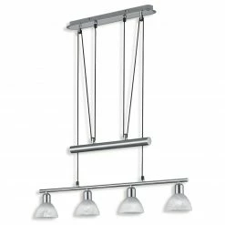 LED-Pendelleuchte LEVISTO - Nickel matt - 4-flammig