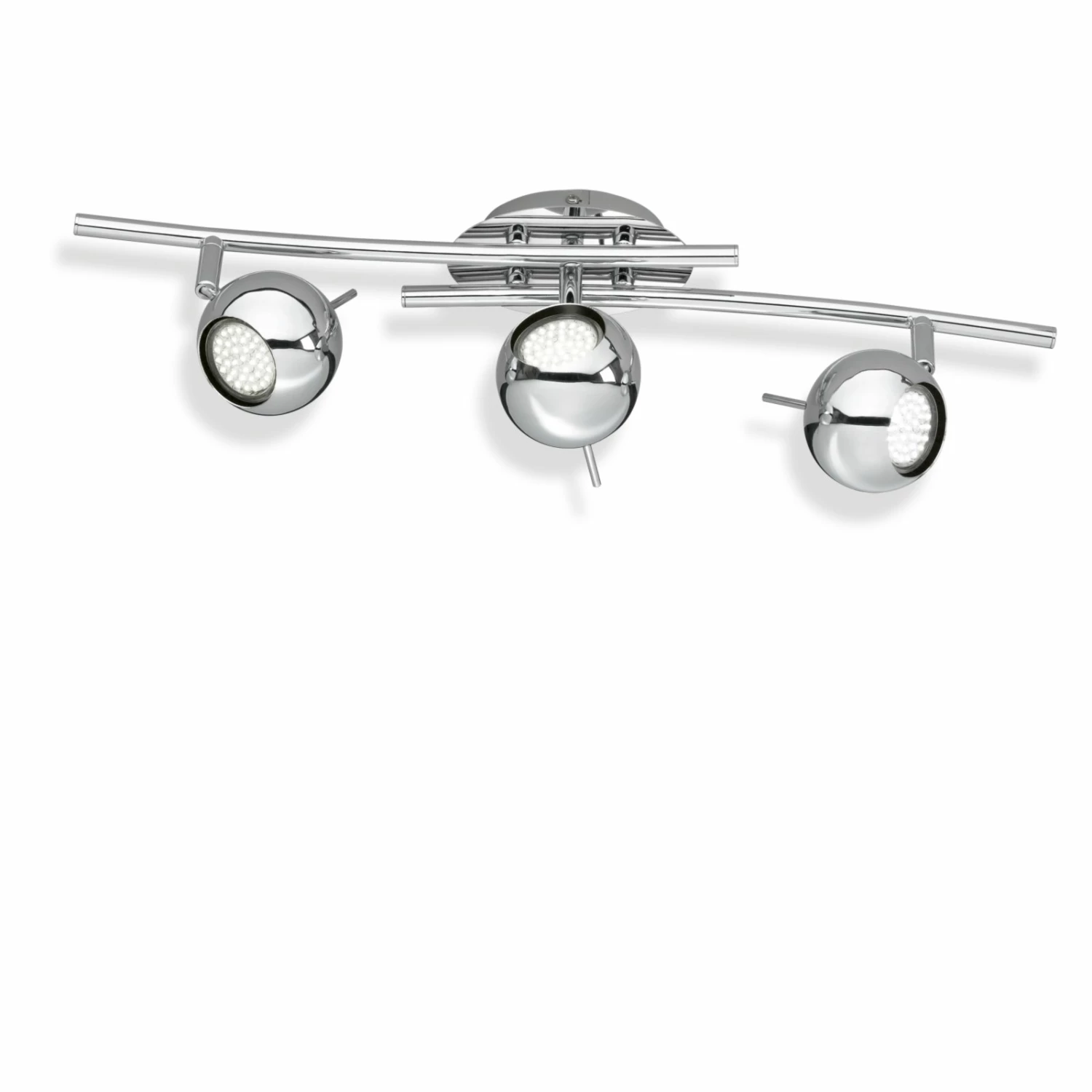 Deckenstrahler - chrom - 3-flammig - 55 cm lang