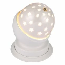 LAMPURA LED-Tischleuchte - weiß - Ø 8,8 cm