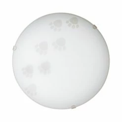 Deckenleuchte - weiß - Tierpfoten - Ø 25 cm