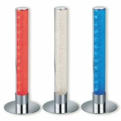 LAMPURA LED-RGB-Tischlampe - weiß-chrom