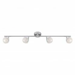 LAMPURA LED-Spotbalken - Kristalloptik - 4-flammig