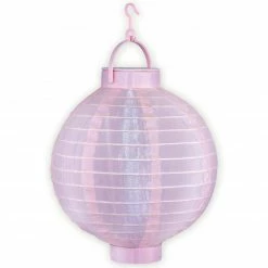 Solar LED-Laterne - rosé - Ø 20 cm