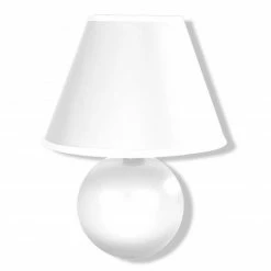 Tischleuchte - weiß - 23 cm