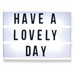 LED-Lichtbox - weiß - 100 Zeichen