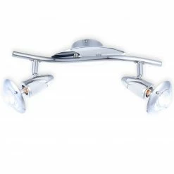 Spotbalken - Chrom-weiß - 2-flammig