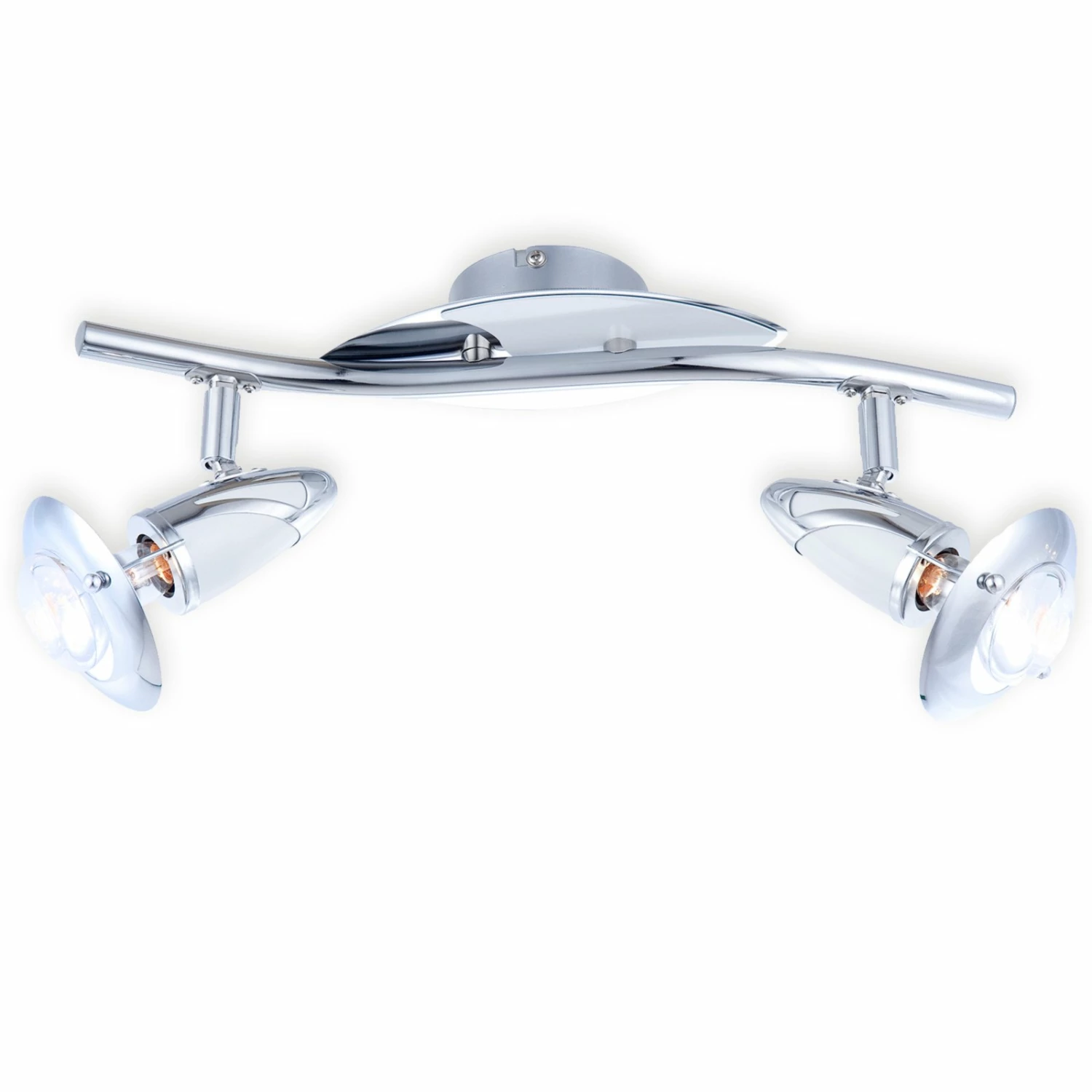 Spotbalken - Chrom-weiß - 2-flammig