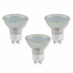 LED-Reflektor-Leuchtmittel - GU10 - 3W - 3er-Pack