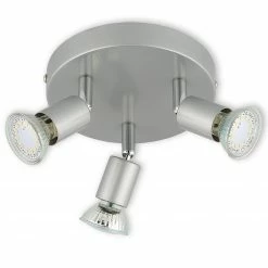 LED-Spotrondell - titan - 3-flammig - warmweiß