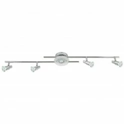 LAMPURA LED-Deckenleuchte - Metall verchromt - 5-flammig