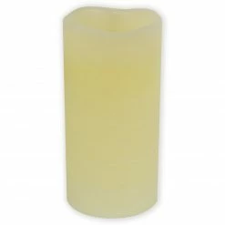 LED-Kerze - creme - mit Flackereffekt - 15 cm