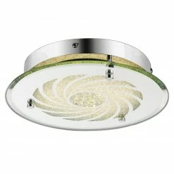 LED-Deckenleuchte - chrom - Ø 25 cm