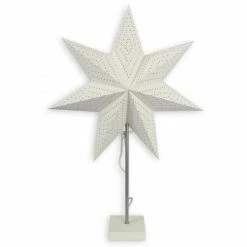Tischleuchte - weiß - Stern - Papier