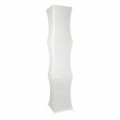 LAMPURA Stehleuchte - weiß - Papierschirm - 123 cm hoch