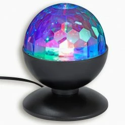 RGB-LED-Partylicht XXL - schwarz - Ø 12,5 cm