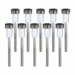 LED-Solar-Leuchte Erdspieß - 10er Set