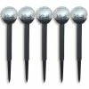 5er-Set Solar-LED-Erdspieß - schwarz-klar
