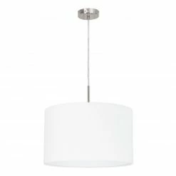 LAMPURA Pendelleuchte - weiß - Stoff - 23 cm