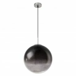 Pendelleuchte - rauchgrau - Glas - Ø 30 cm