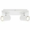 LAMPURA LED-Spotbalken - weiß matt - 2-flammig