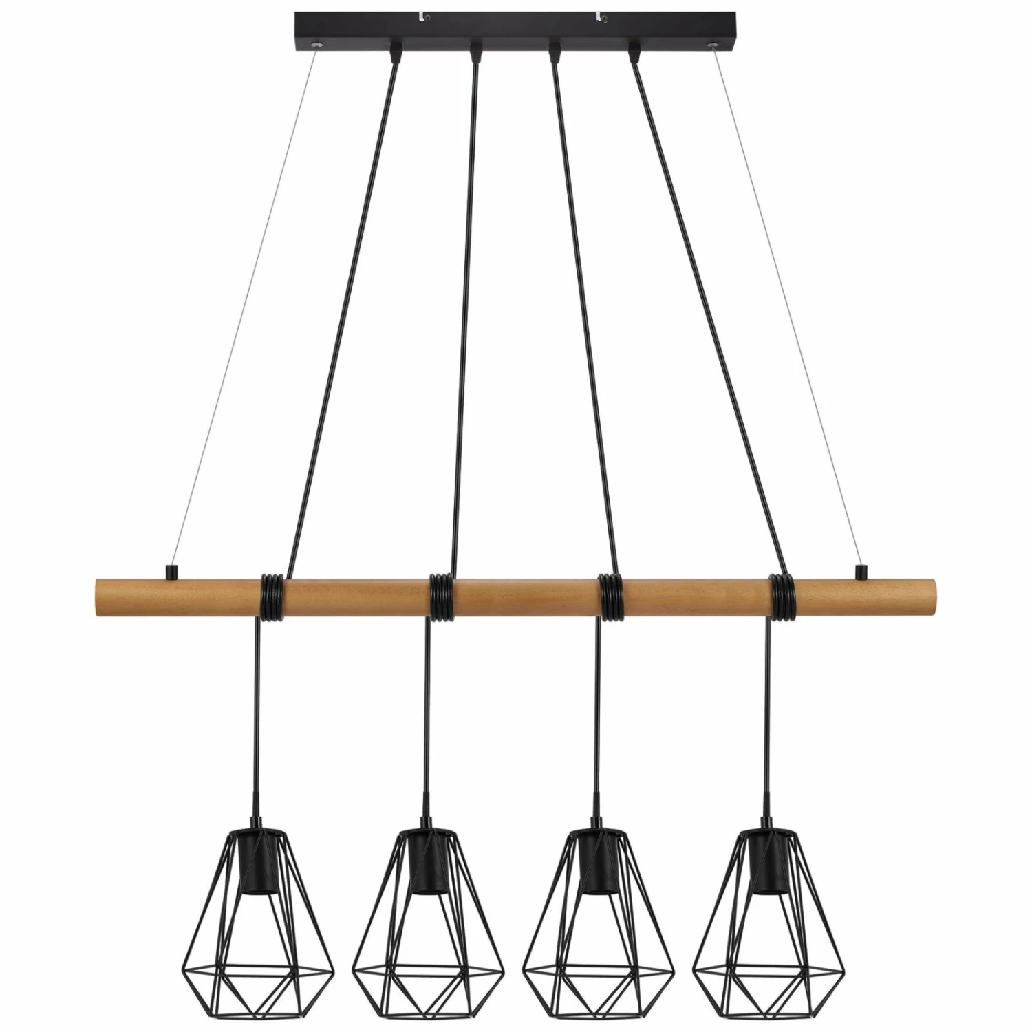 LAMPURA Pendelleuchte - 4-flammig - 90 cm breit – Bild 2