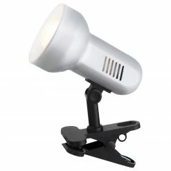 Klemmleuchte - schwarz-silber - 21 cm hoch