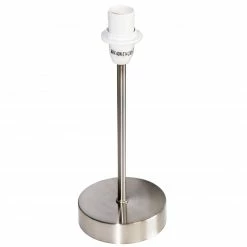 Tischleuchtenfuss - Nickel - matt - 25 cm hoch