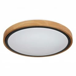 LED-Deckenleuchte - natur-schwarz - Ø 30,7 cm