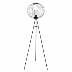 Stehleuchte - schwarz - Metall - 163,5 cm hoch