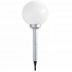 Solar-LED-Spieß - silber-weiß - 62 cm hoch