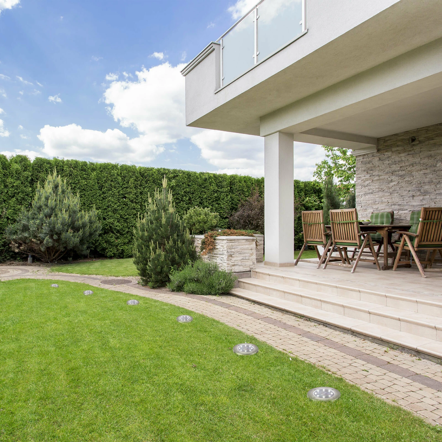 Solar-LED-Leuchten - 4er-Set - 13 cm hoch – Bild 3