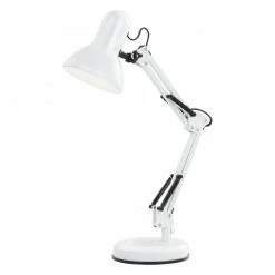 Schreibtischlampe - weiß - verstellbar