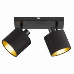 Spotbalken - schwarz-Nickel - 2 flammig