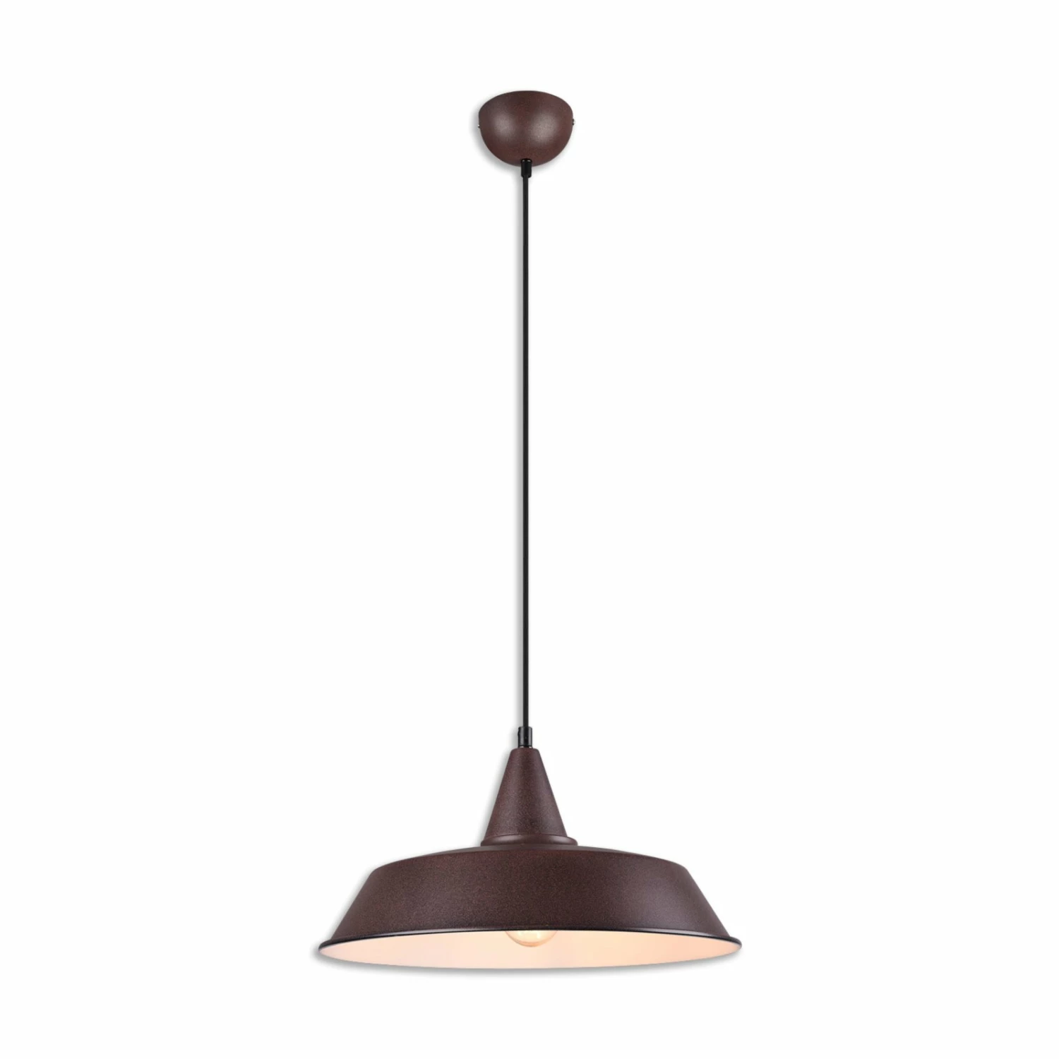 Pendelleuchte - antik rostfarbig - 35,5 cm