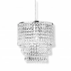 Pendelleuchte - Chrom - Acryl - Ø 25 cm