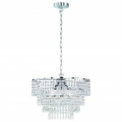 Kronleuchter - Chrom - Acrylkristalle - Ø 44 cm