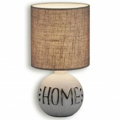 Tischlampe - beige - Keramik