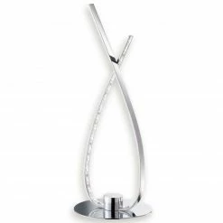 LED-Tischlampe - chromfarben - warmweiß