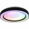 LED-RGBW-Deckenleuchte - weiß-schwarz - Ø 49 cm