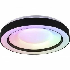LED-RGBW-Deckenleuchte - weiß-schwarz - Ø 49 cm