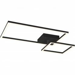 LED-Deckenleuchte - schwarz matt - schwenkbare Leuchtmodule