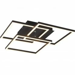 LED-Deckenleuchte - schwarz matt - schwenkbare Module