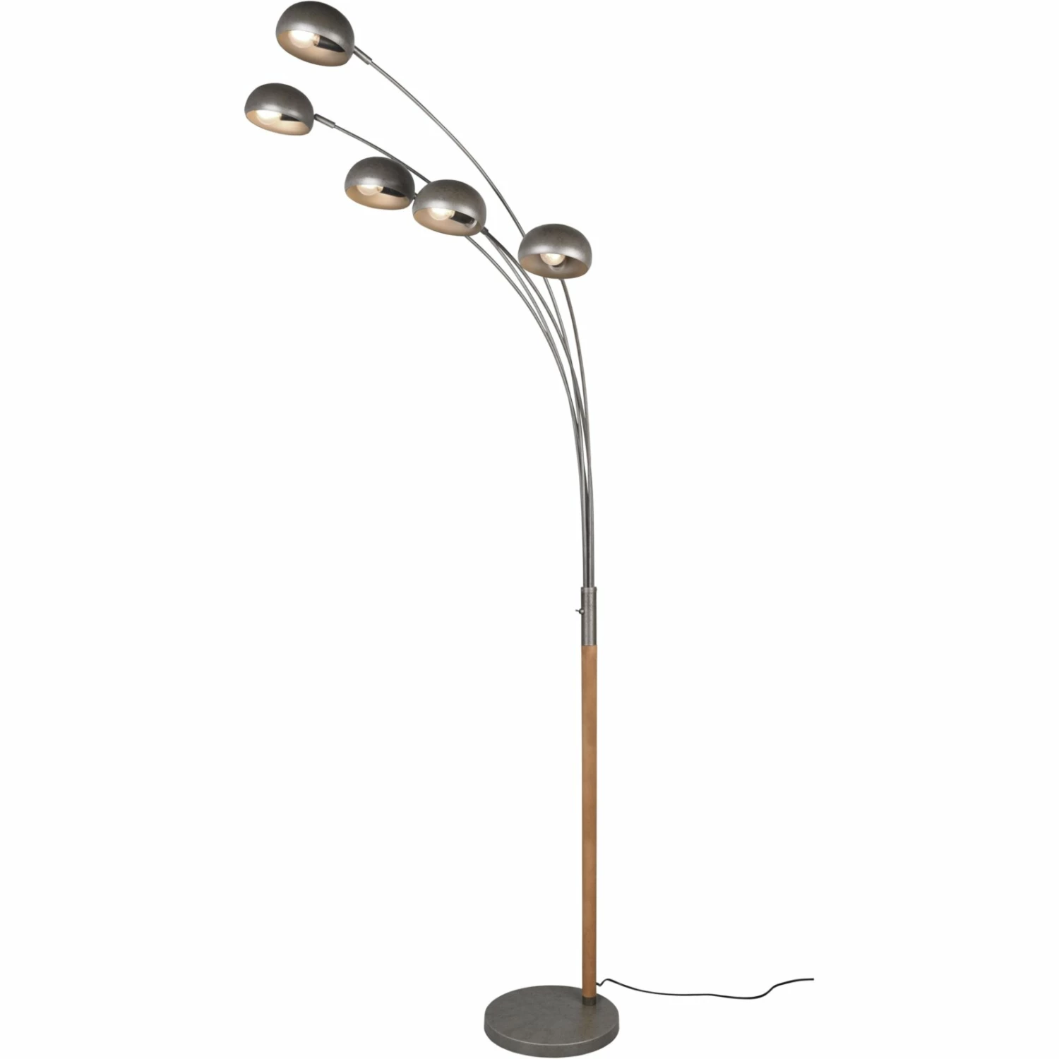 Stehleuchte - Nickel antik - 5-flammig